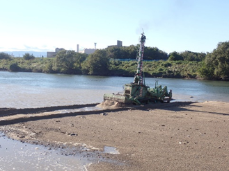 河道掘削工事
